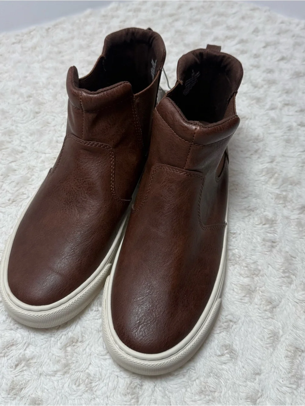 Old Navy Brown Chukka Boot Sneakers with Cream Sole